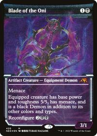 Blade of the Oni (Showcase) (Foil Etched), Kamigawa: Neon Dynasty