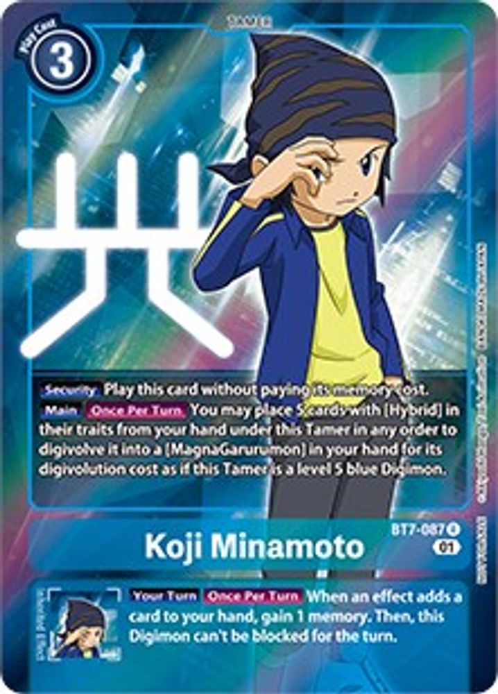 Koji Minamoto (Box Topper), Foil, front