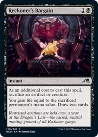 Reckoner's Bargain, Kamigawa: Neon Dynasty