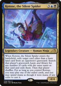 Kotose, the Silent Spider, Kamigawa: Neon Dynasty