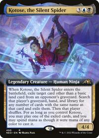 Kotose, the Silent Spider (Extended Art), Kamigawa: Neon Dynasty