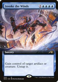 Invoke the Winds (Extended Art), Kamigawa: Neon Dynasty