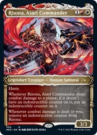 Risona, Asari Commander (Showcase), Kamigawa: Neon Dynasty
