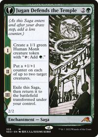 Jugan Defends the Temple (Showcase), Kamigawa: Neon Dynasty