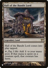 Hall of the Bandit Lord, The List Reprints