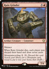 Ruin Grinder, The List Reprints