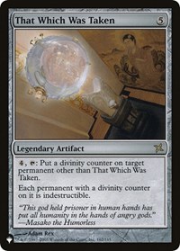 That Which Was Taken, The List Reprints