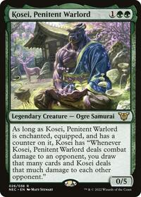 Kosei, Penitent Warlord, Commander: Kamigawa: Neon Dynasty