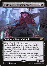 Ruthless Technomancer (Extended Art), Commander: Kamigawa: Neon Dynasty