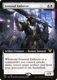 Ironsoul Enforcer (Extended Art), Commander: Kamigawa: Neon Dynasty