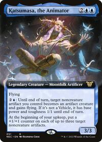 Katsumasa, the Animator (Extended Art), Commander: Kamigawa: Neon Dynasty