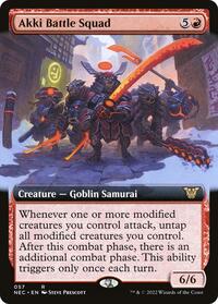Akki Battle Squad (Extended Art), Commander: Kamigawa: Neon Dynasty