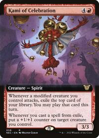 Kami of Celebration (Extended Art), Commander: Kamigawa: Neon Dynasty