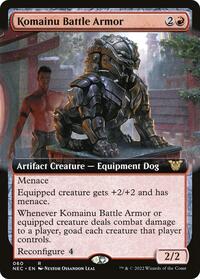 Komainu Battle Armor (Extended Art), Commander: Kamigawa: Neon Dynasty