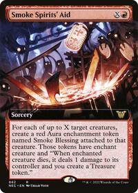 Smoke Spirits' Aid (Extended Art), Commander: Kamigawa: Neon Dynasty