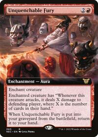 Unquenchable Fury (Extended Art), Commander: Kamigawa: Neon Dynasty