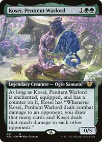 Kosei, Penitent Warlord (Extended Art), Commander: Kamigawa: Neon Dynasty