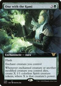 One with the Kami (Extended Art), Commander: Kamigawa: Neon Dynasty