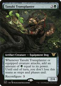 Tanuki Transplanter (Extended Art), Commander: Kamigawa: Neon Dynasty
