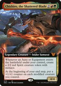 Chishiro, the Shattered Blade (Extended Art), Commander: Kamigawa: Neon Dynasty