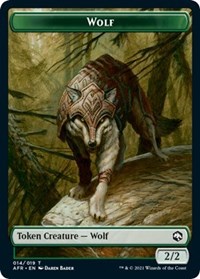 Wolf (014) // Treasure (015) Double-Sided Token (Challenger 2022), Unique and Miscellaneous Promos