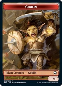 Goblin (012) // Blood (017) Double-Sided Token (Challenger 2022), Unique and Miscellaneous Promos