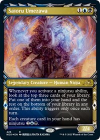 Satoru Umezawa (Showcase) (Foil Etched), Kamigawa: Neon Dynasty