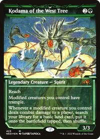 Kodama of the West Tree (Showcase) (Foil Etched), Kamigawa: Neon Dynasty