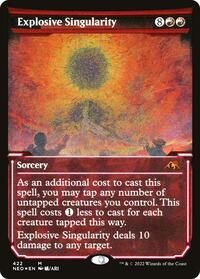 Explosive Singularity (Showcase) (Foil Etched), Kamigawa: Neon Dynasty