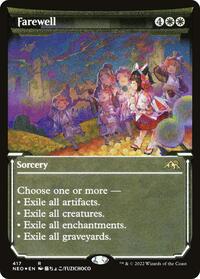 Farewell (Showcase) (Foil Etched), Kamigawa: Neon Dynasty