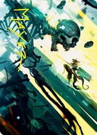 Repel the Vile Art Card (Gold-Stamped Signature), Art Series: Kamigawa: Neon Dynasty