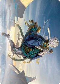 Moonfolk Puzzlemaker Art Card, Art Series: Kamigawa: Neon Dynasty