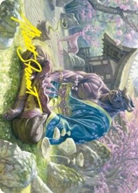 Kosei, Penitent Warlord Art Card (Gold-Stamped Signature), Art Series: Kamigawa: Neon Dynasty