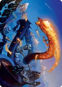 Atsushi, the Blazing Sky Art Card (10/81), Art Series: Kamigawa: Neon Dynasty