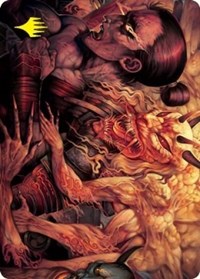 Gift of Wrath Art Card (Gold-Stamped Signature), Art Series: Kamigawa: Neon Dynasty