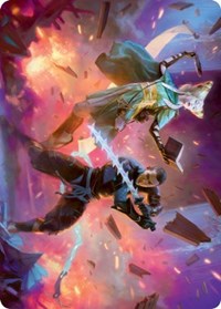 Explosive Entry Art Card, Art Series: Kamigawa: Neon Dynasty