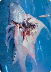 Sky-Blessed Samurai Art Card, Art Series: Kamigawa: Neon Dynasty