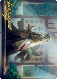 Light-Paws, Emperor's Voice Art Card (Gold-Stamped Signature), Art Series: Kamigawa: Neon Dynasty