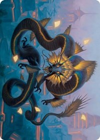 Ao, the Dawn Sky Art Card (25/81), Art Series: Kamigawa: Neon Dynasty