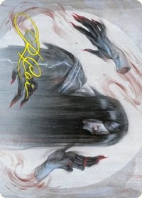 Clawing Torment Art Card (Gold-Stamped Signature), Art Series: Kamigawa: Neon Dynasty