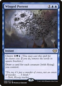 Winged Portent, Promo Pack: Kamigawa: Neon Dynasty