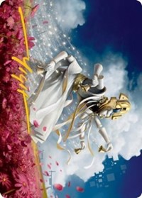 Myojin of Blooming Dawn Art Card (Gold-Stamped Signature), Art Series: Kamigawa: Neon Dynasty