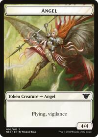 Angel // Elephant Double-Sided Token, Commander: Kamigawa: Neon Dynasty