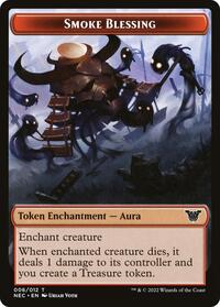 Smoke Blessing // Spirit (009) Double-sided Token, Commander: Kamigawa: Neon Dynasty