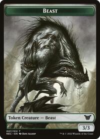Beast // Treasure Double-Sided Token, Commander: Kamigawa: Neon Dynasty