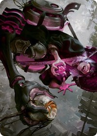 Undercity Scrounger Art Card, Art Series: Kamigawa: Neon Dynasty