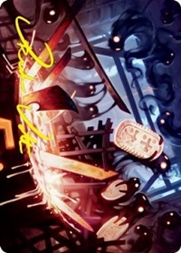 Smoke Spirits' Aid Art Card (Gold-Stamped Signature), Art Series: Kamigawa: Neon Dynasty