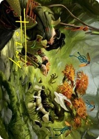 Commune with Spirits Art Card (Gold-Stamped Signature), Art Series: Kamigawa: Neon Dynasty