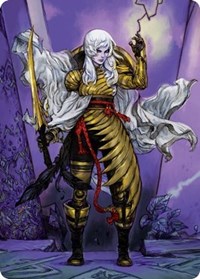 The Wandering Emperor Art Card (49/81), Art Series: Kamigawa: Neon Dynasty