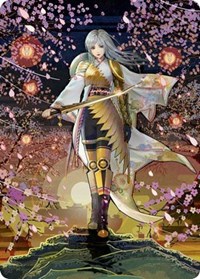 The Wandering Emperor Art Card (50/81), Art Series: Kamigawa: Neon Dynasty